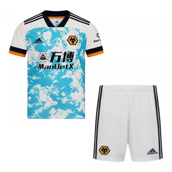 Camiseta Wolves 2ª Niño 2020-2021 Blanco